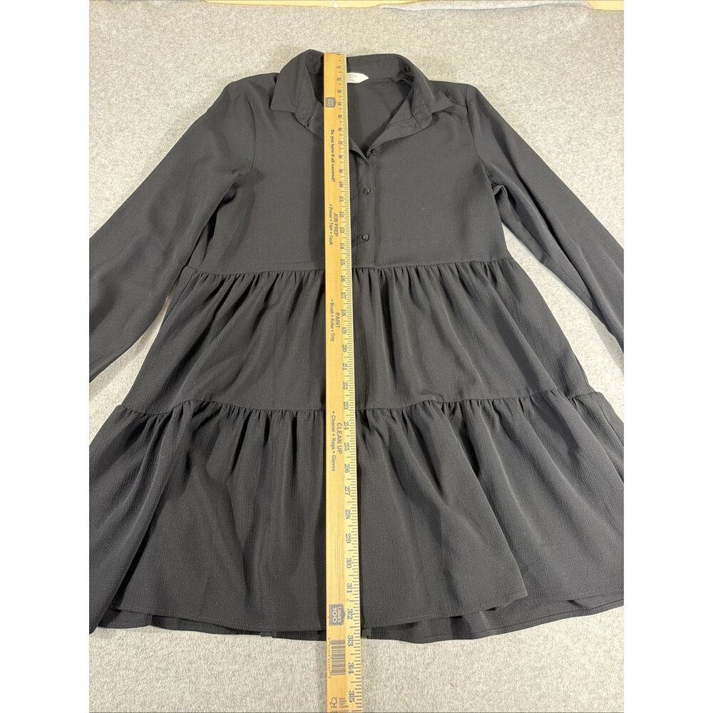 H&M Women’s Black Dress Size 18, Babydoll Dress, 3/4 Sleeve - Picture 2 of 6
